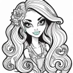 coloriage Monster High à imprimer gratuitement pdf