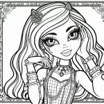 coloriage Monster High à imprimer pour enfant de 9 ans