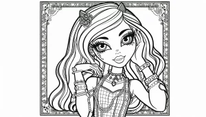coloriage Monster High à imprimer pour enfant de 9 ans