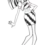 coloriage Monster High à imprimer pour enfant de 8 ans