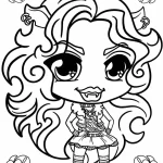 image de coloriage Monster High pour enfant