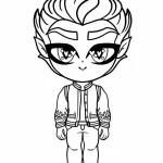 coloriage Monster High à imprimer kawaii