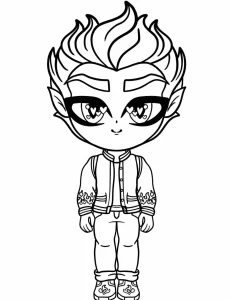 coloriage Monster High à imprimer kawaii