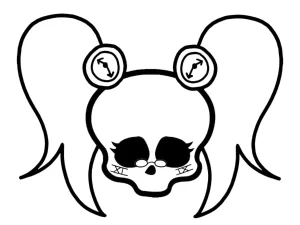 coloriage Monster High à imprimer pour enfant de 6 ans