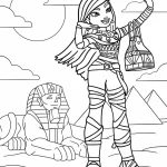 coloriage Monster High pour enfant de 8 ans