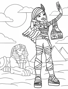 coloriage Monster High pour enfant de 8 ans