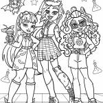 coloriage Monster High à imprimer pour enfant de 8 ans