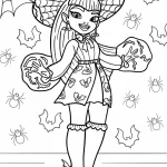 coloriage Monster High a imprimer pour enfant de 4 ans