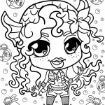 coloriage Monster High à imprimer pour enfant de 2 ans