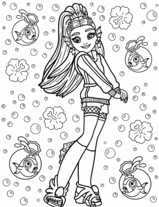 coloriage Monster High à imprimer pdf gratuit