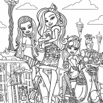 coloriage Monster High et découpage à imprimer