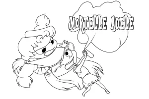 coloriage Mortelle Adele pour enfant de 7 ans