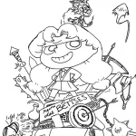 coloriage Mortelle Adele gratuit à imprimer