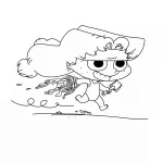 image de coloriage Mortelle Adele pour enfant