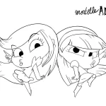 coloriage Mortelle Adele a dessiner en ligne