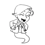 coloriage Mortelle Adele pour primaire