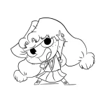 coloriage Mortelle Adele pour enfant de 5 ans