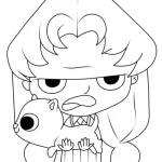 coloriage Mortelle Adele pour enfant de 7 ans
