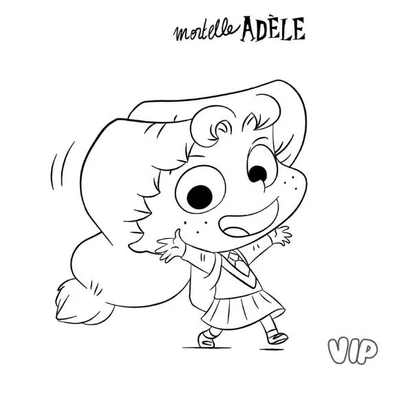 Tranh tô màu Mortelle Adèle