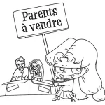 coloriage Mortelle Adele à imprimer pour enfant de 4 ans