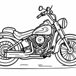 coloriage Moto gratuit pour enfants