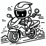 coloriage Moto gratuit a imprimer