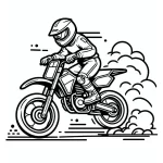coloriage Moto pour enfant de 3 ans