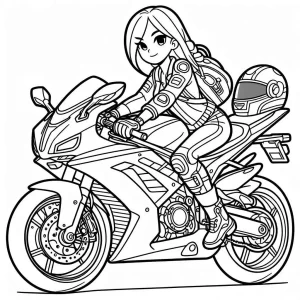 coloriage Moto gratuit à imprimer