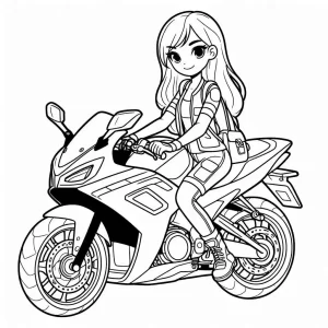 a imprimer coloriage Moto gratuit