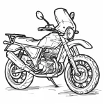 imprimer coloriage Moto gratuit