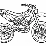 coloriage Moto à imprimer kawaii