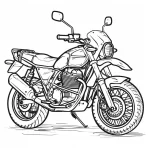 coloriage Moto à imprimer pdf gratuit