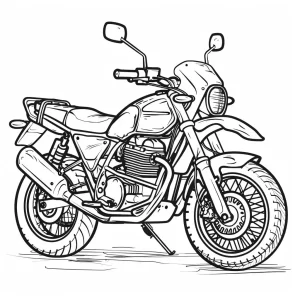 coloriage Moto à imprimer pdf gratuit