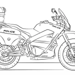 coloriage Moto à imprimer pour enfant de 2 ans
