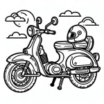 coloriage Moto à imprimer pour enfant de 12 ans