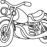 coloriage Moto à imprimer pour enfants