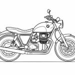 coloriage Moto pour enfant de 8 ans
