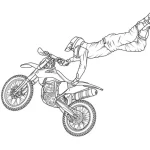 coloriage Moto et apprentissage