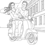 coloriage Moto en ligne