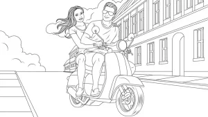 coloriage Moto en ligne
