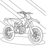 imprimer coloriage Moto gratuit