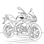 coloriage Moto et decoupage a imprimer gratuit