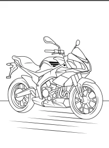 coloriage Moto et decoupage a imprimer gratuit