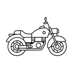 coloriage Moto pour enfant à imprimer