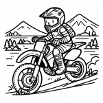 a imprimer coloriage Moto gratuit