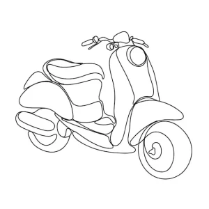coloriage Moto pour enfant