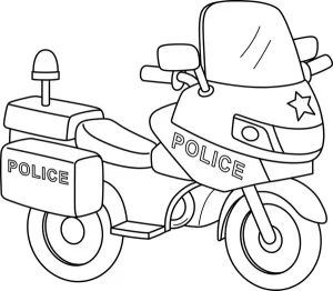 coloriage Moto et apprentissage