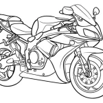 coloriage Moto à imprimer pour enfant de 10 ans