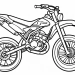 coloriage Moto à imprimer pour enfant de 10 ans