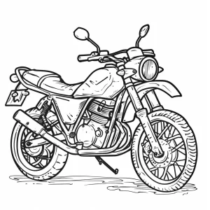 coloriage Moto à imprimer pour enfant de 2 ans